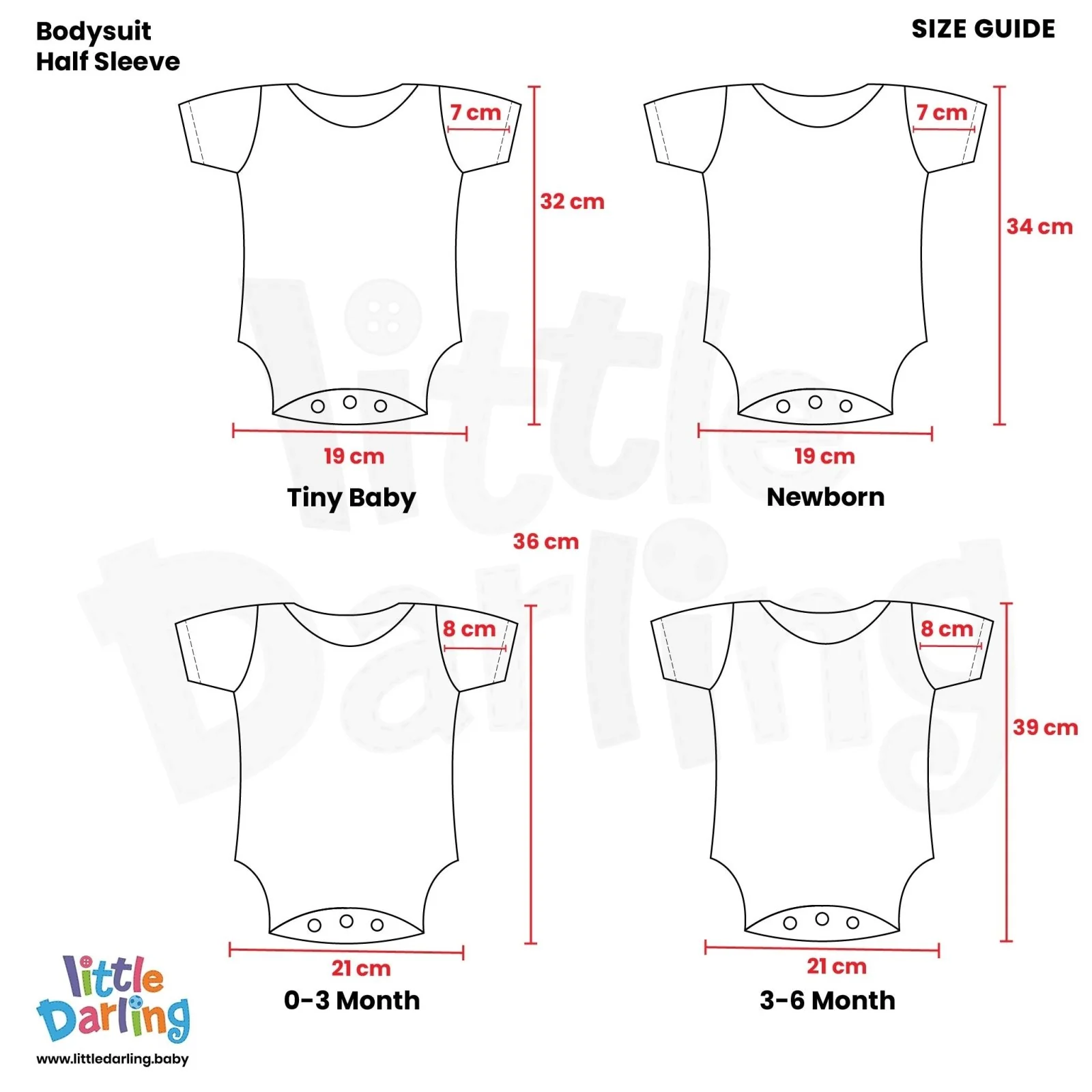 Baby Bodysuit Short Sleeves  Pk Of 3 Monkey & Cloud by Little Darling