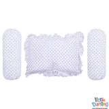 Soft Baby Head Pillow Set PK of 3 Dot Print