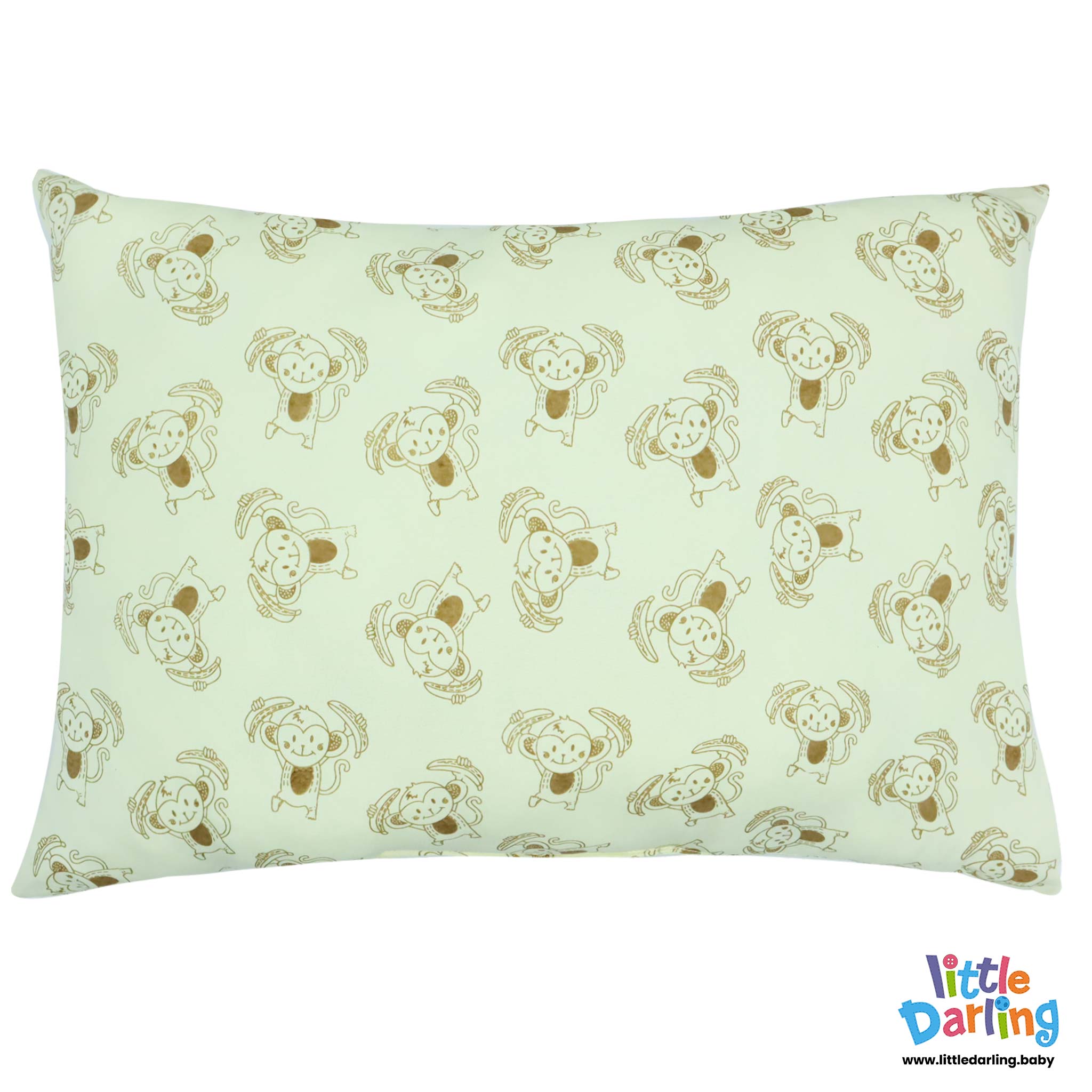 Head Pillow Monkey & Cloud Monkey Print by Little Darling