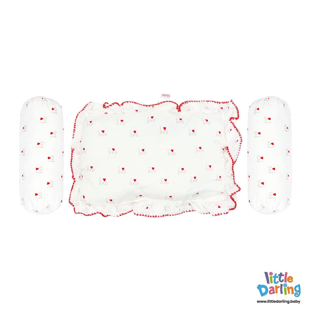 Baby 3 Pillow Set I Love Dad | Little Darling - Zubaidas Mothershop