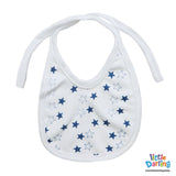 Baby Bibs Pk of 5 Stars Print | Little Darling - Zubaidas Mothershop