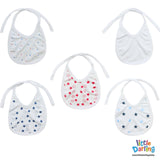 Baby Bibs Pk of 5 Stars Print | Little Darling - Zubaidas Mothershop