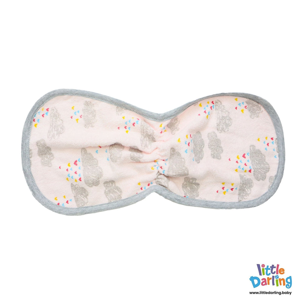 Baby Burp Cloth 2 Pcs Cloud Print | Little Darling - Zubaidas Mothershop