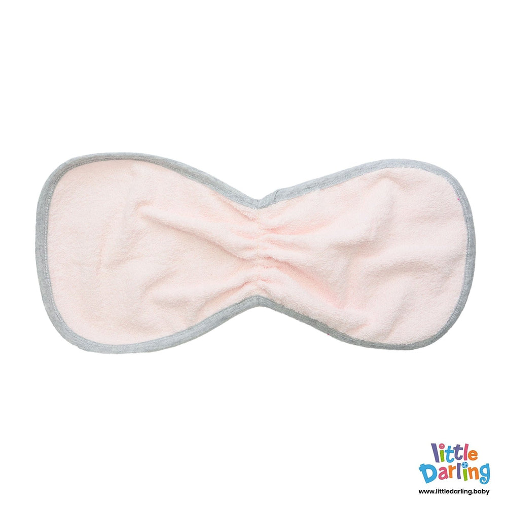 Baby Burp Cloth 2 Pcs Light Pink Color | Little Darling - Zubaidas Mothershop