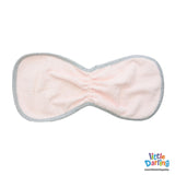 Baby Burp Cloth 2 Pcs Light Pink Color | Little Darling - Zubaidas Mothershop