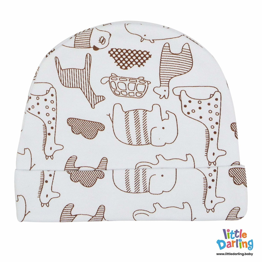 Baby Cap Animal Print | Little Darling - Zubaidas Mothershop