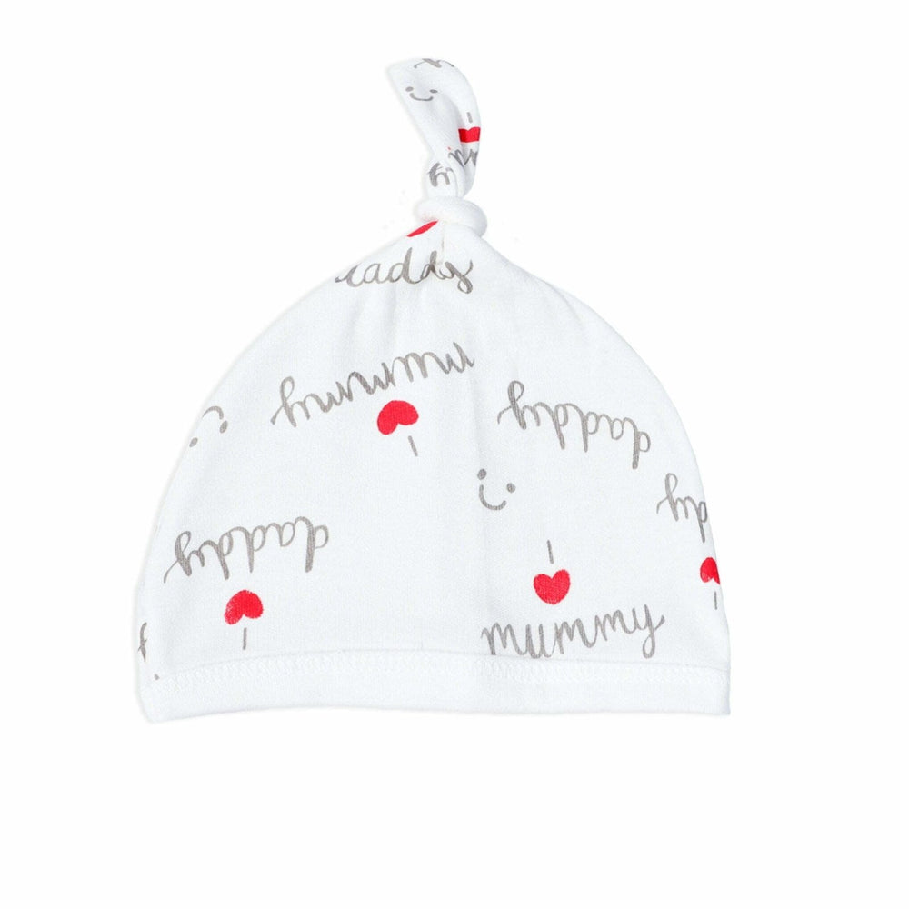 Baby Cap Mummy Daddy Print | Little Darling - Zubaidas Mothershop