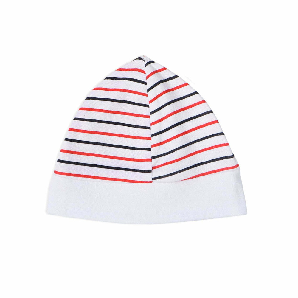 Baby Cap Red & Black Lines | Little Darling - Zubaidas Mothershop