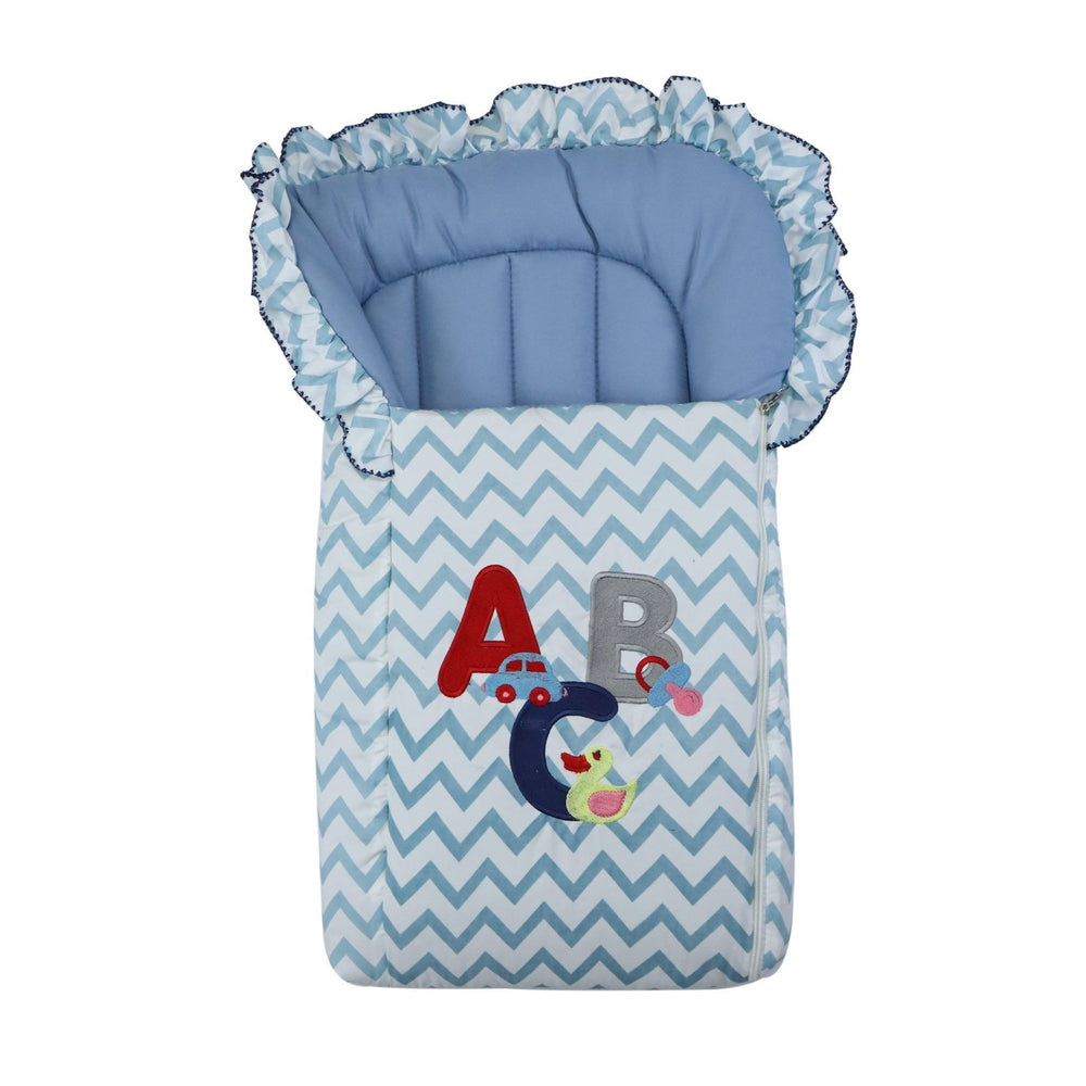 Baby Carry Nest Blue ABC Print | Little Darling - Zubaidas Mothershop