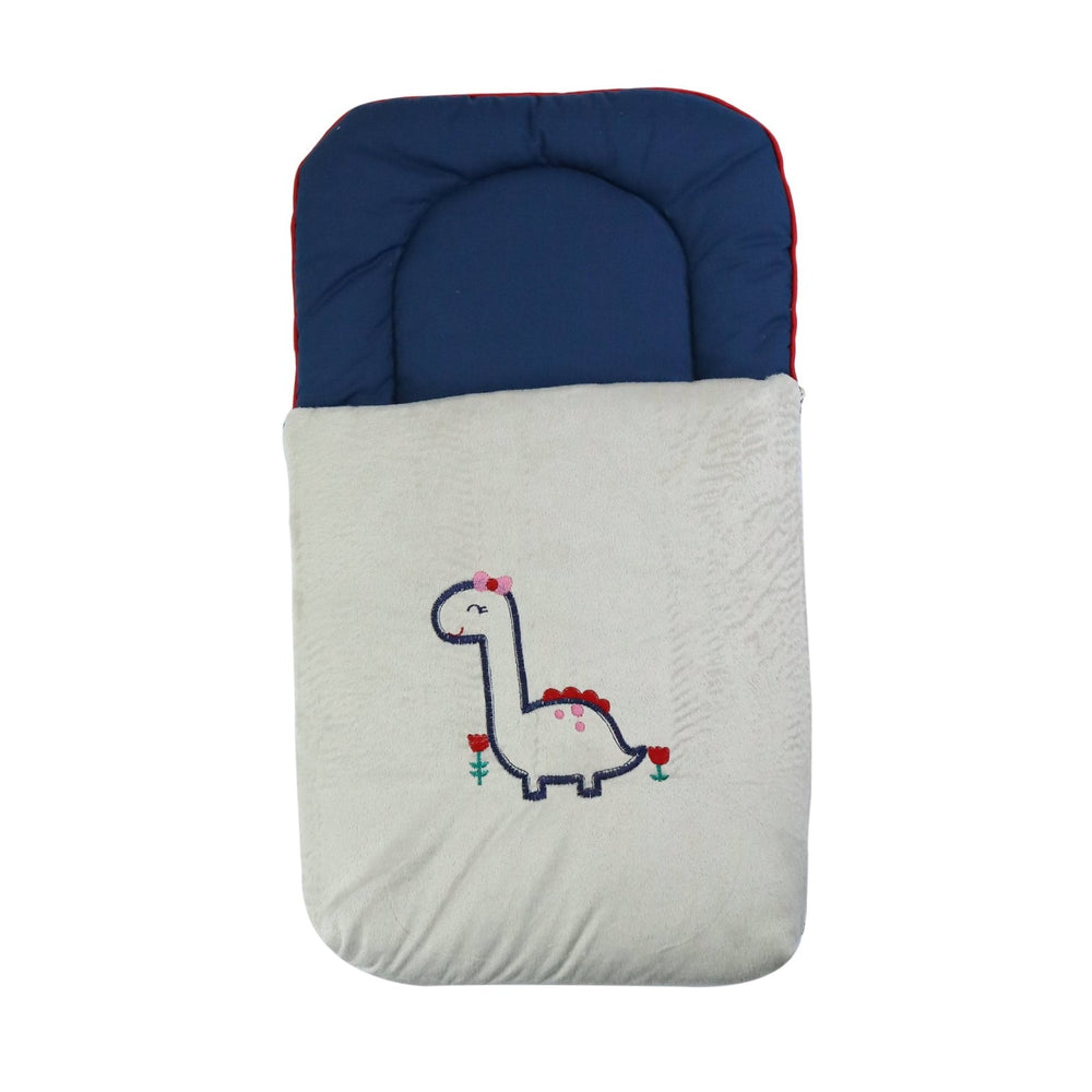 Baby Carry Nest Blue Giraffe Embroidery | Little Darling - Zubaidas Mothershop