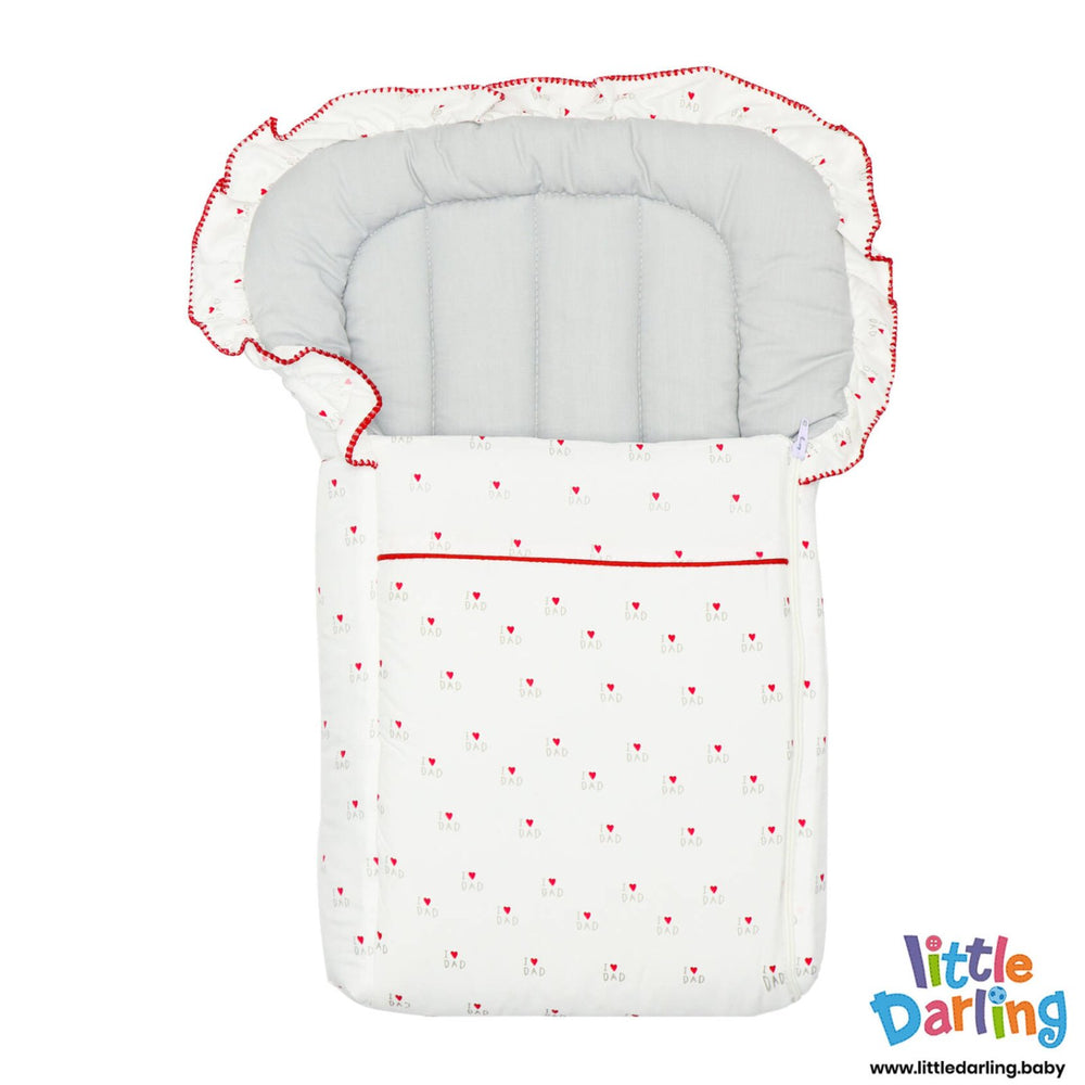 Baby Carry nest Frill I Love Dad | Little Darling - Zubaidas Mothershop