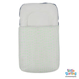 Baby Carry Nest Plain Green Triangle Print | Little Darling - Zubaidas Mothershop