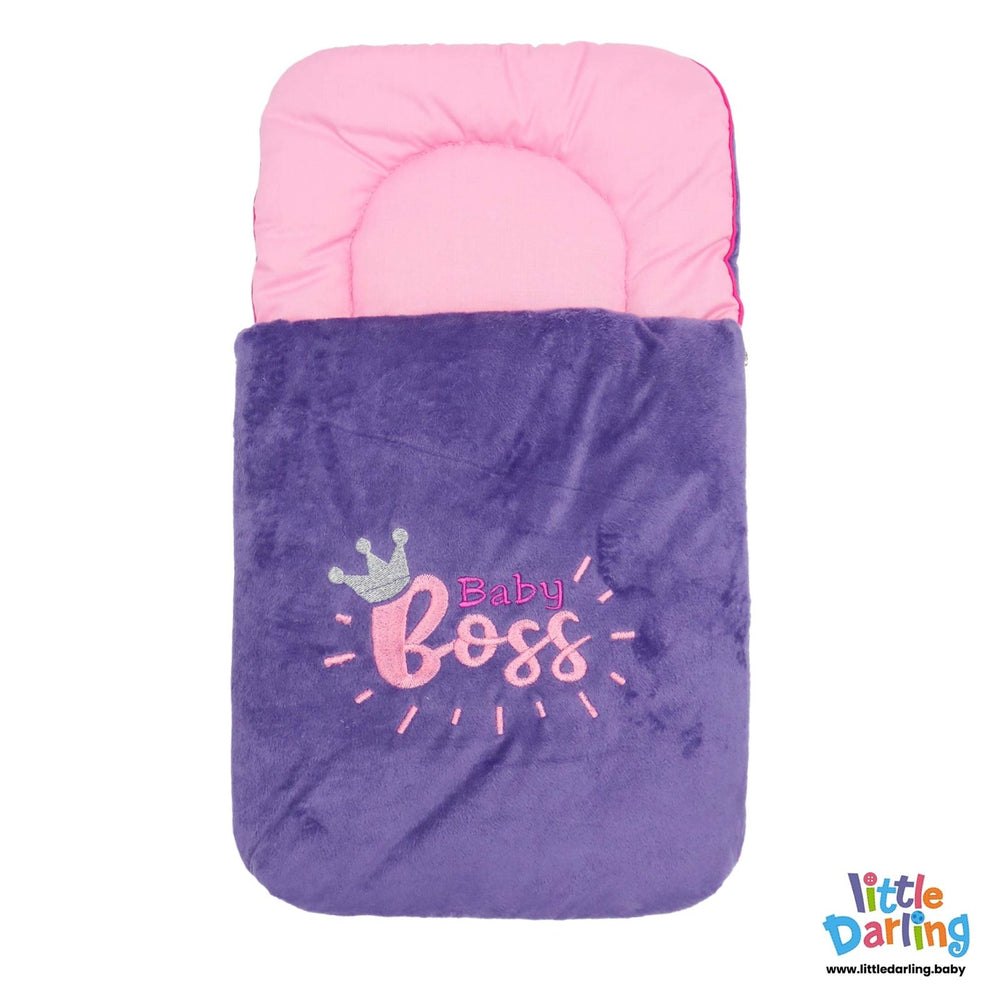Baby Carry Nest Plain Purple Boss Color | Little Darling - Zubaidas Mothershop