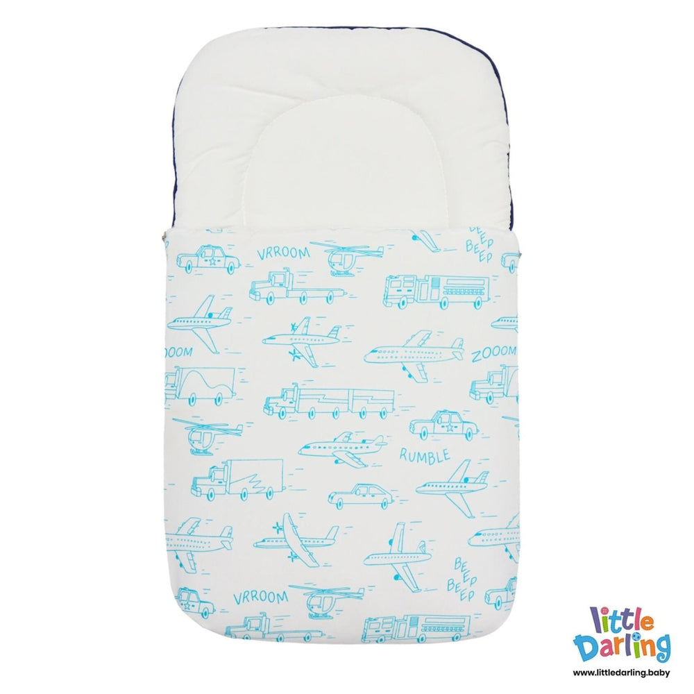 Baby Carry Nest Plain Vehicals Print | Little Darling - Zubaidas Mothershop
