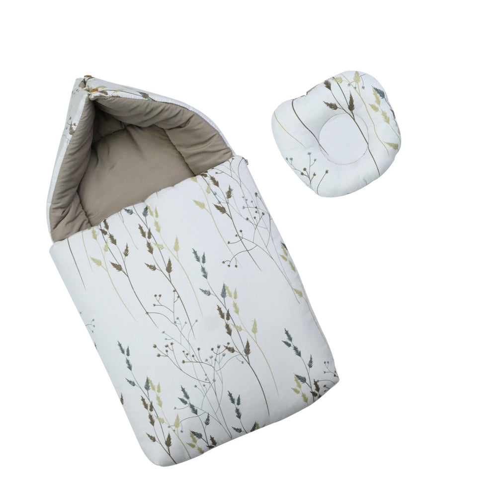 Baby Carry Nest White Floral Print | Little Darling - Zubaidas Mothershop