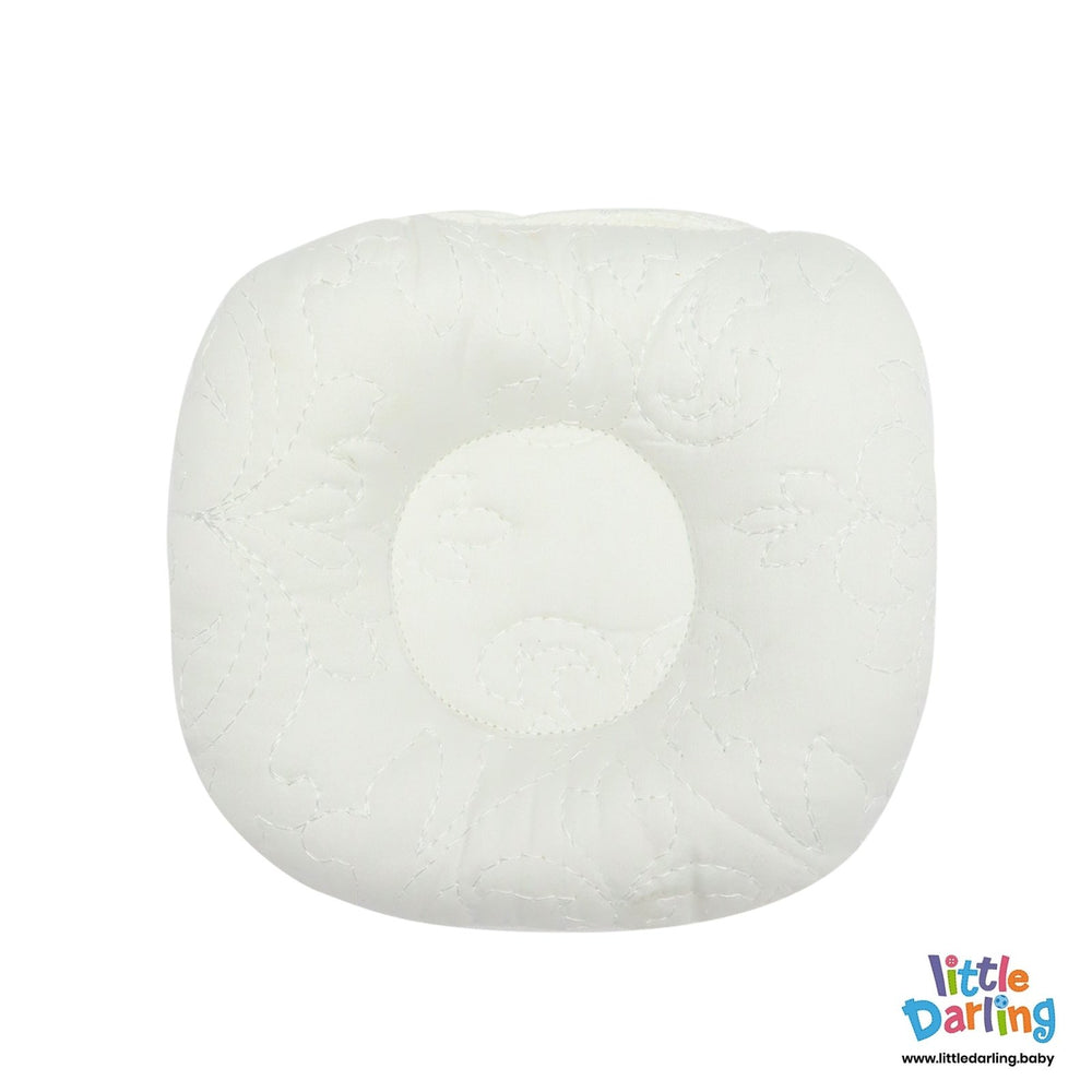 Baby Head Shaping Pillow White Color | Little Darling - Zubaidas Mothershop