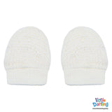 Baby Mittens Pair Pk Of 2 Aqua | Little Darling - Zubaidas Mothershop