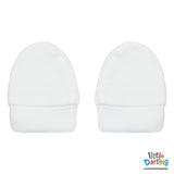 Baby Mittens Pair Pk Of 2 Blue Circle Print | Little Darling - Zubaidas Mothershop