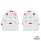 Baby Mittens Pair Pk Of 2 Blue color | Little Darling - Zubaidas Mothershop