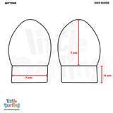 Baby Mittens Pair Pk Of 2 Gray Color | Little Darling - Zubaidas Mothershop