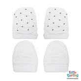 Baby Mittens Pair Pk Of 2 Triangle Print | Little Darling - Zubaidas Mothershop