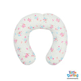 Baby Neck Pillow White Color Flower Pattern | Little Darling - Zubaidas Mothershop