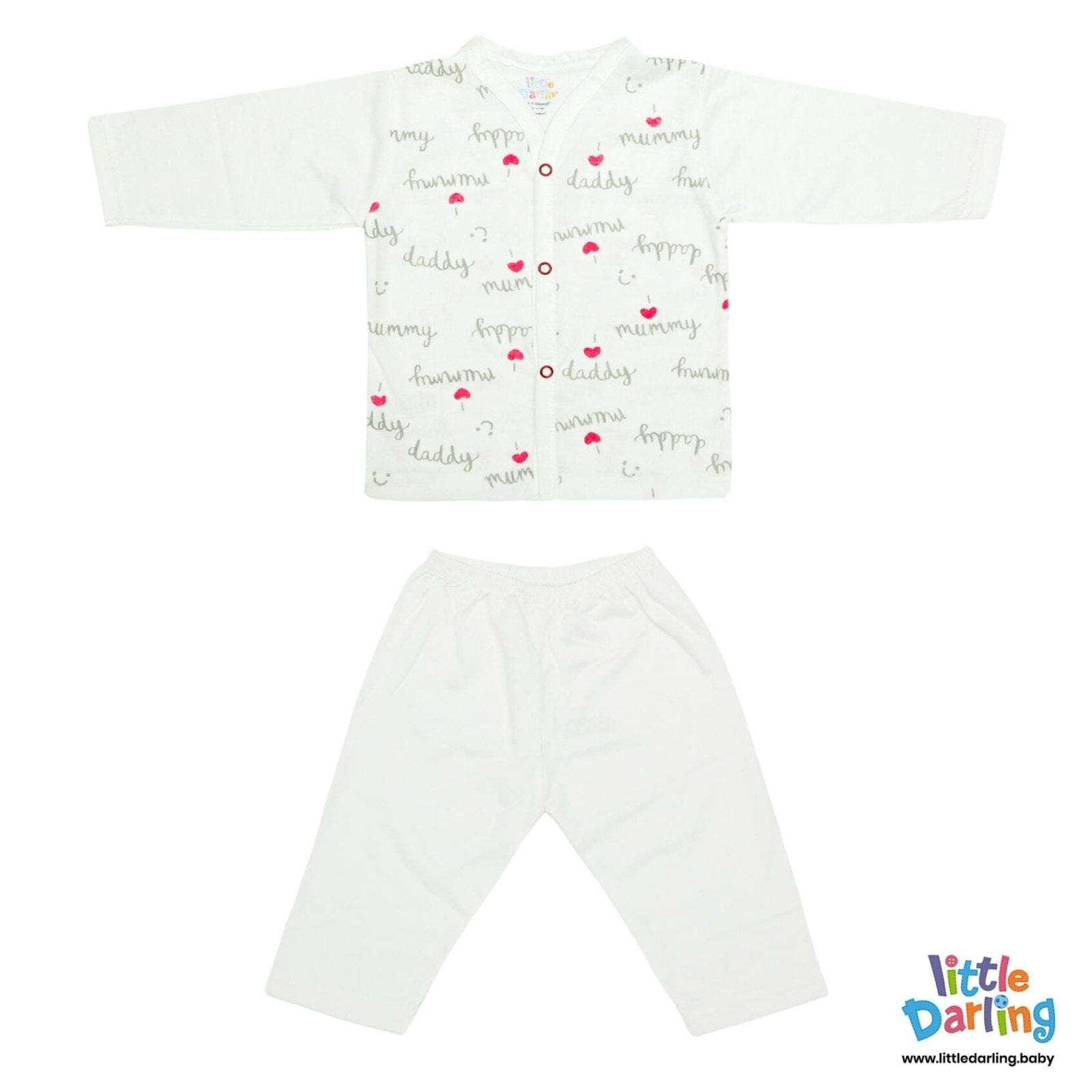 Baby Night Suit I Love Mummy Daddy | Little Darling - Zubaidas Mothershop
