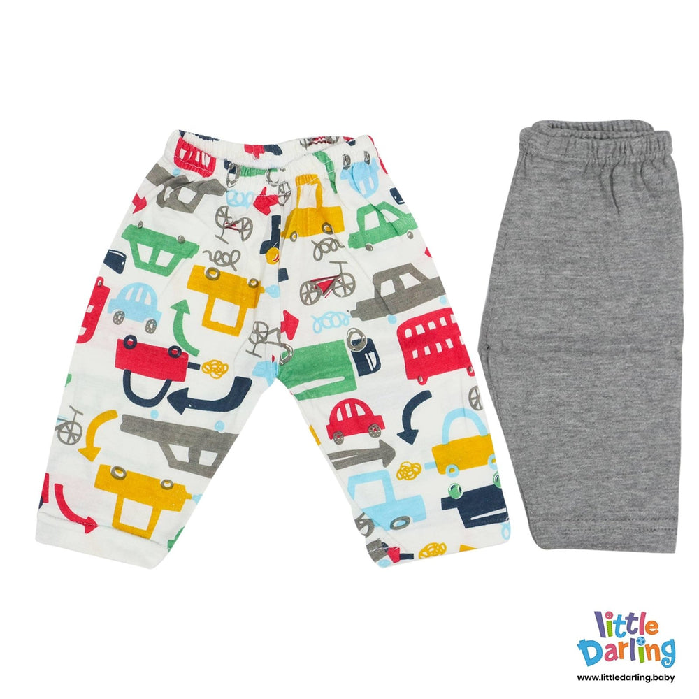 Baby Pajamas pk of 2 Cars Print | Little Darling - Zubaidas Mothershop