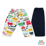 Baby Pajamas pk of 2 Cars Print | Little Darling - Zubaidas Mothershop