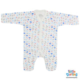 Baby Sleepsuits PK Of 3 Beep Beep Print | Little Darling - Zubaidas Mothershop