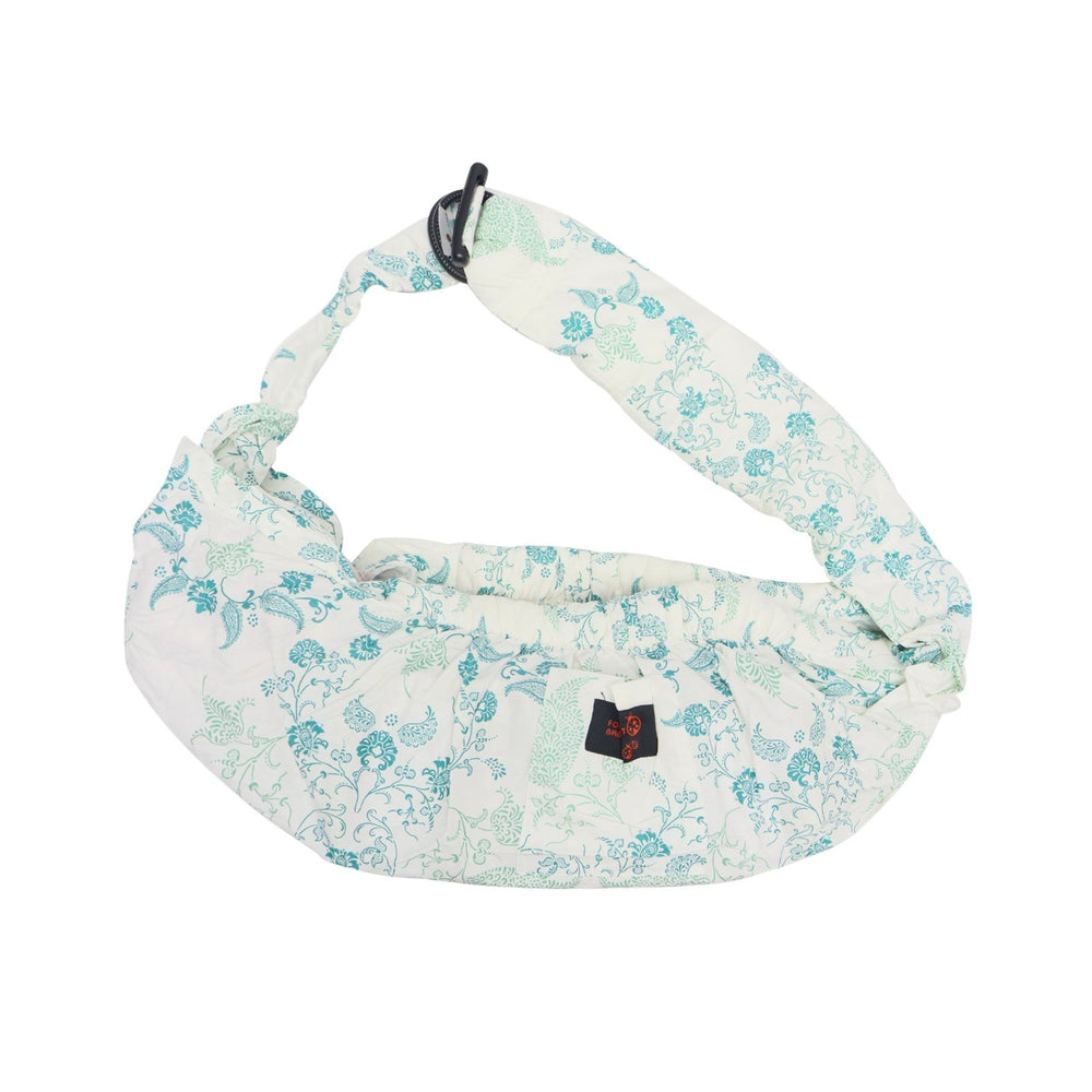 Baby Sling Aqua Color Flower Print - Zubaidas Mothershop