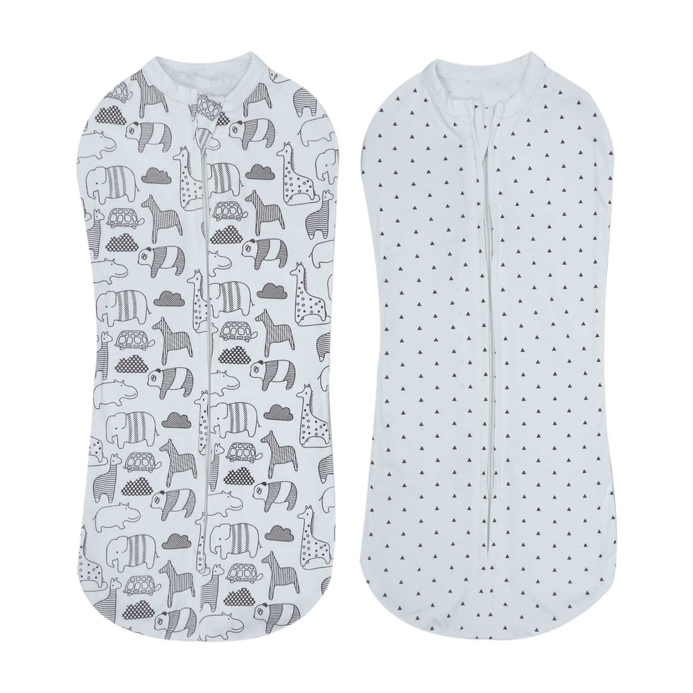 Baby Swaddle Pack of 2 Animal Print | Little Darling - Zubaidas Mothershop