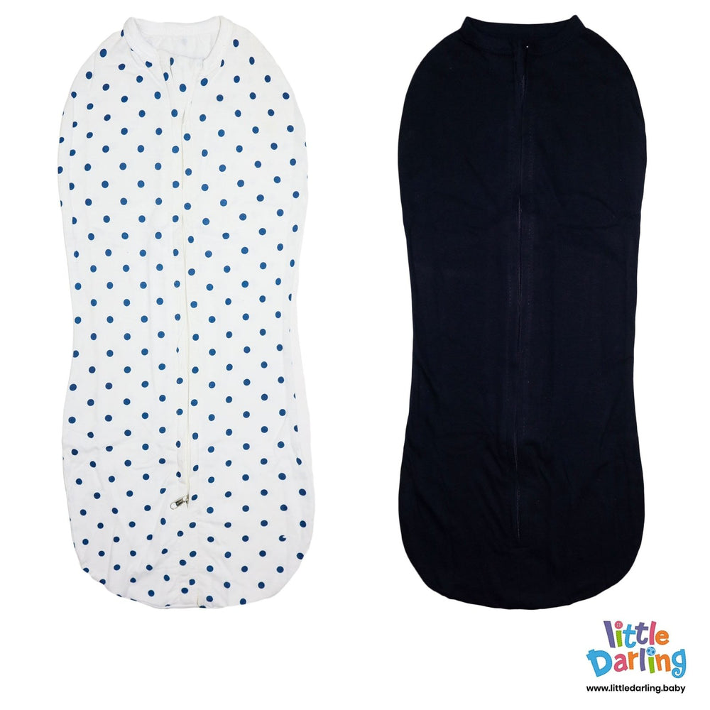 Baby Swaddle Pack of 2 Dot Print | Little Darling - Zubaidas Mothershop