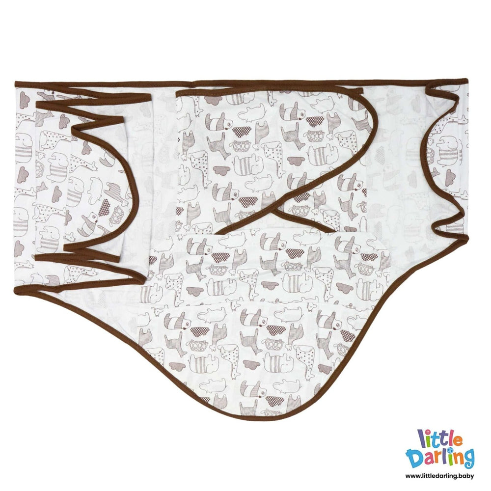 Baby Swaddler Animal Print | Little Darling - Zubaidas Mothershop