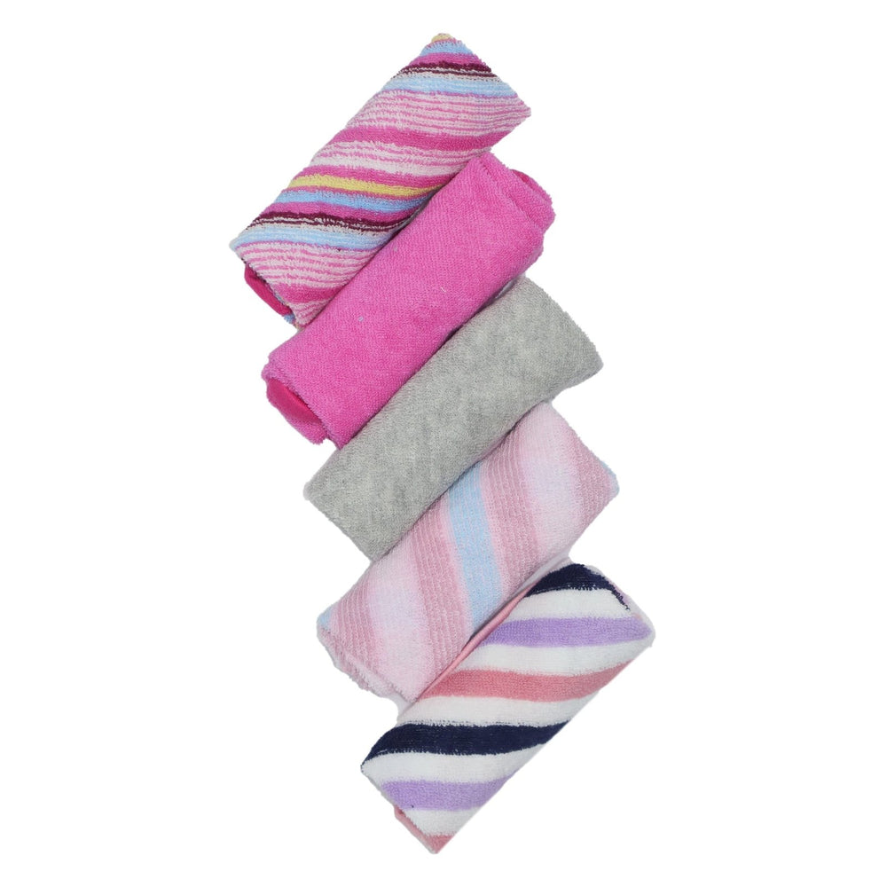 Baby Wash Clothes Pink PK of 5 | Little Darling - Zubaidas Mothershop