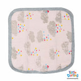 Baby Wash Clothes PK of 4 Hearts Pink Color | Little Darling - Zubaidas Mothershop