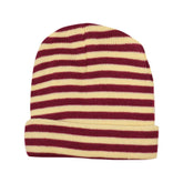 Baby Woolen Cap Brown Strips | Little Darling - Zubaidas Mothershop