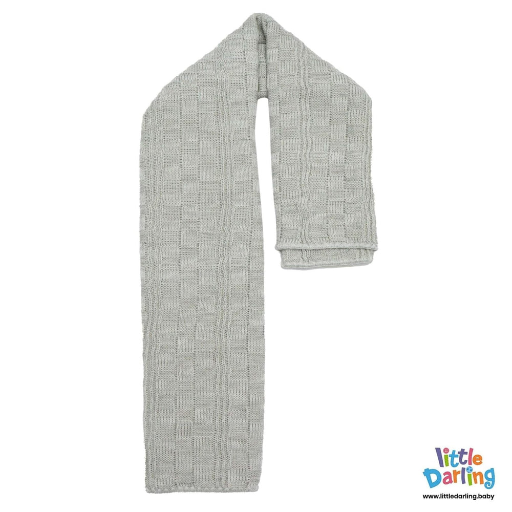 Baby Woolen Shawl Grey | Little Darling - Zubaidas Mothershop