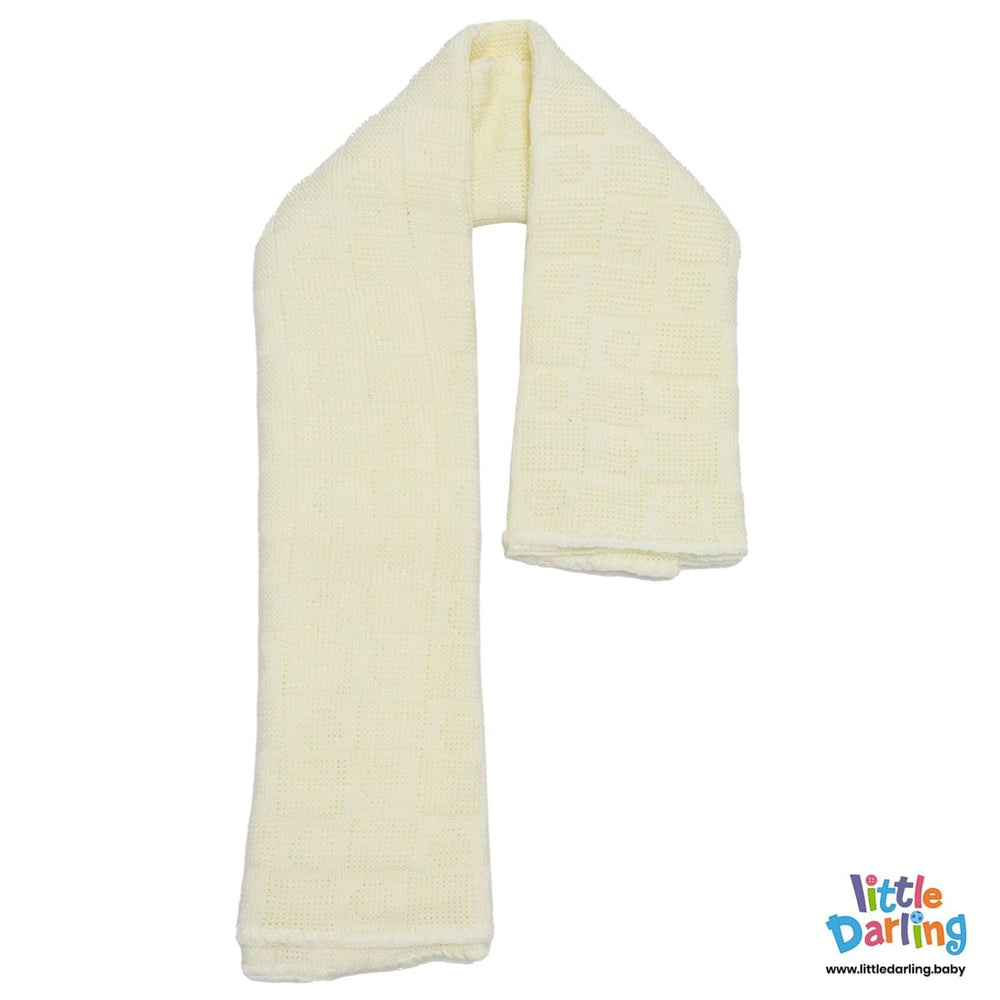 Baby Woolen Shawl White | Little Darling - Zubaidas Mothershop