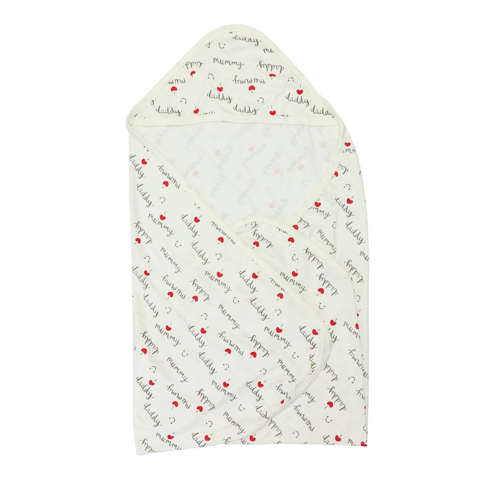 Baby Wrapper With Hood Mummy Daddy | Little Darling - Zubaidas Mothershop