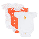 Bodysuit pack of 3 Half Sleeve | Little Darling - Zubaidas Mothershop