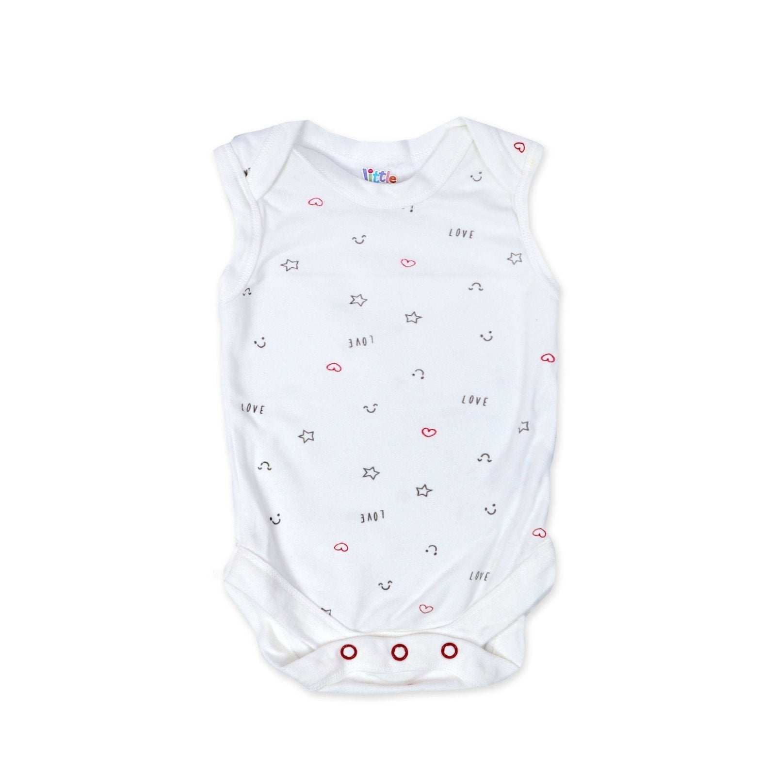Bodysuit pack of 3 Sleeveless Mummy Daddy by Little Darling