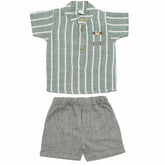 Boys Suit White Strips | Made In Turkey - Zubaidas Mothershop