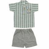 Boys Suit White Strips | Made In Turkey - Zubaidas Mothershop