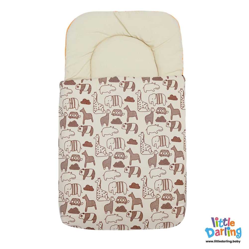 Carry Nest Animal print Brown Color | Little Darling - Zubaidas Mothershop