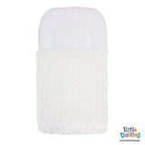 Carry Nest Plain Less Pattern Pink Piping | Little Darling - Zubaidas Mothershop