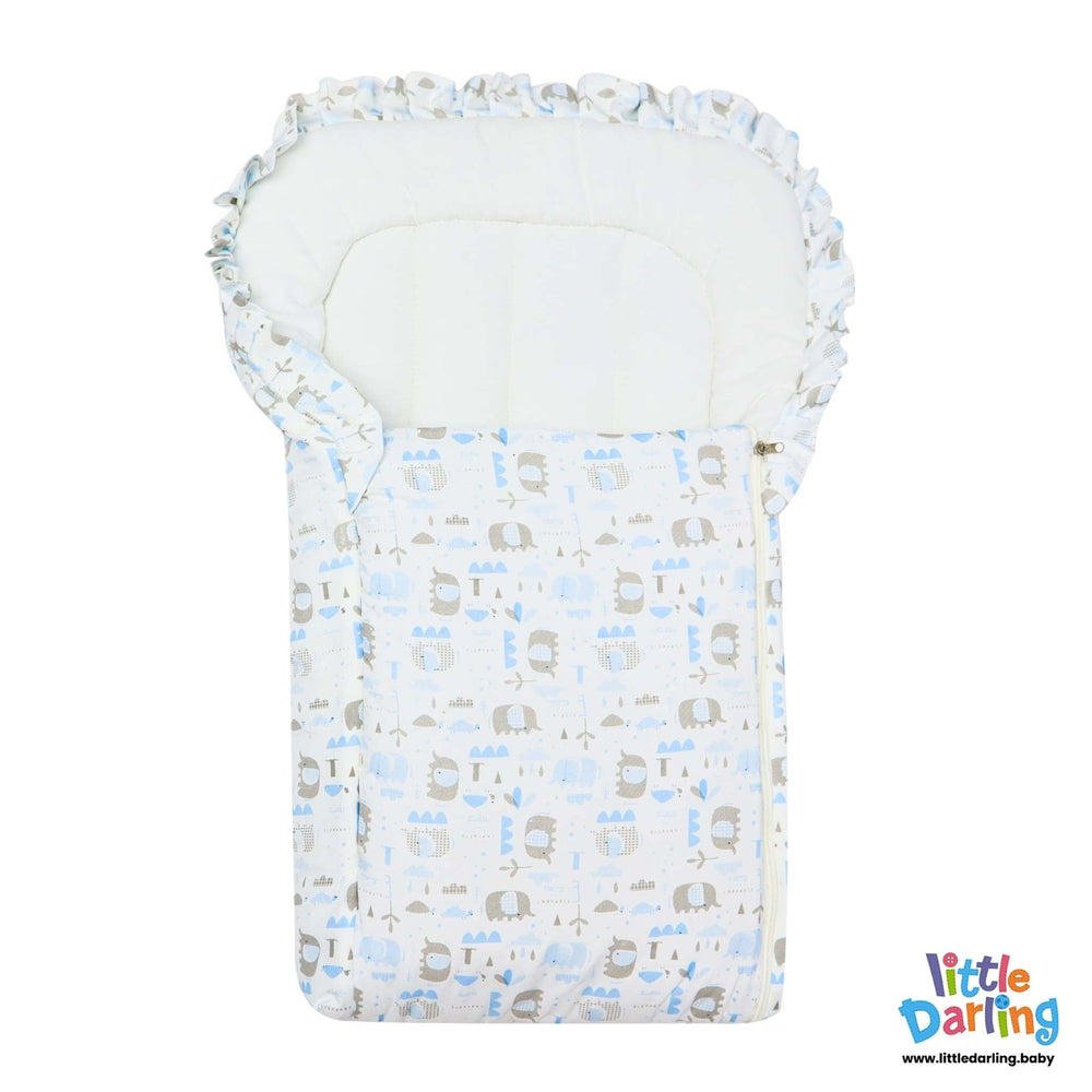 Carrynest Frill Cute Elephent & Turtle Blue Color | Little Darling - Zubaidas Mothershop