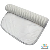 Changing Sheet Grey Strips | Little Darling - Zubaidas Mothershop