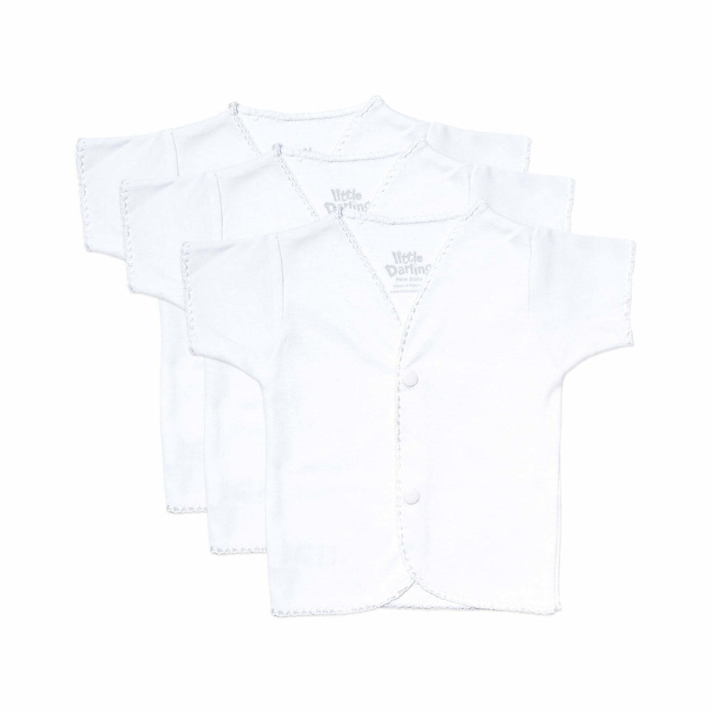Cotton Vest Pack Of 3 Half Sleeve | Little Darling - Zubaidas Mothershop