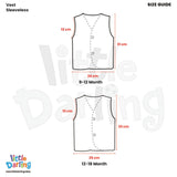 Cotton Vest Pack Of 3 Sleeveless | Little Darling - Zubaidas Mothershop